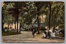 Newburg NY WA's Headquarters Main Entrance Park 1908 Postcard TS-251 picture
