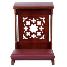 Savona Padded Kneeler Maple Hardwood Perfect For Church & Home Devotional Areas picture