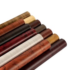 Car Interior Wood Grain Textured Glossy Vinyl Wrap Sticker DIY Decal Sheet Film picture