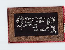 Postcard The way anty Looks in the morning and Evening with Comic Art Print picture