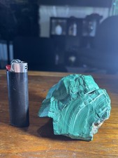 Malachite Gemstone Raw Unique Specimen Natural Beautiful Formation 0.5 lb. picture