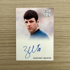 2009 Rittenhouse Star Trek Movie Trading Cards ZACHARY QUINTO as Spock Autograph picture