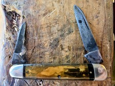 Rare 1915-1917 WW1  Art Knife  Co. Nicholson PA .  2 BLADE KNIFE 3-3/8