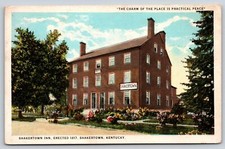 Kentucky~Shakertown Inn Exterior View~Built 1817~Publ LF Mattingly~Vintage PC picture