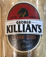 Vintage George Killians Irish Red Beer Pub Pint Glass Horse Logo 5.5