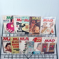 Vintage MAD Magazine 214-219 221-222 225 228-229 Lot 11 Issues 1980-82 Satire picture