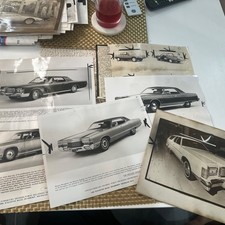 Sellers Lot Of VTG Lincoln Mercury Continental Mark 111 B&W Press Release Photo picture