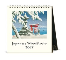 Cavallini & Co. 2027 Easel Desk Calendar Japanese Woodblocks picture