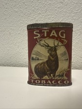 Antique STAG Tobacco Pocket Tin P. Lorillard Co Deer Litho Hinged Lid c1910s picture