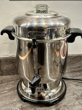DELONGHI DELUXE Stainless Steel PERCOLATER COFFEE URN 50Cup HOT DISPENSER DCU50T picture