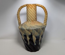 Antique Art Deco Faiencerie de Thulin Belgium Pottery Vase No. 21 Large 16