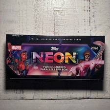 2026 TOPPS NEON MARVEL HOBBY BOX (100 Cards)  Brand New Sealed in hand  picture