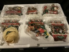 I Love Yorkie Christmas Express Holiday Train by Danbury Mint,  Set of 6-  READ picture