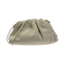 Auth BOTTEGA VENETA The Pouch - Cream Leather B08431087F Shoulder Bag picture