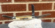 VINTAGE CASE XX USA 1 DOT 1979 BRADFORD SCROLL STAG STOCKMAN KNIFE 5318 NOS MINT picture