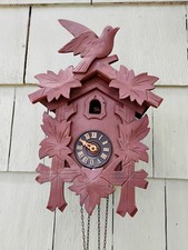 Vintage Small Black Forest Cuckoo Clock Germany Parts or Repair picture