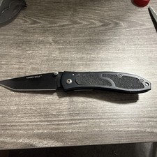 Timber Wolf Tactical Black Pocket Knife Pre Owned picture
