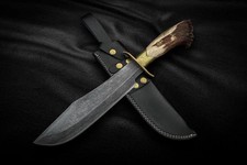 Handmade Inglourious Basterds Replica Bowie Knife Antler Handle with Sheath Gift picture