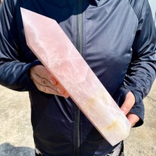 5LB Natural beautiful Powder Crystal Column Wand Obelisk Mineral Healing picture