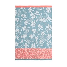 Coucke French Cotton Jacquard Towel, Feuillage, 20-Inches by 30-Inches,Blue picture