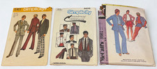 Vintage 1970s Men's Sewing Pattern Lot Simplicity 5161 6694 McCall's 3581 Suits picture
