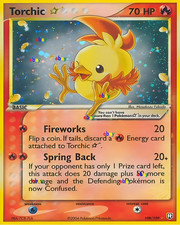 POKEMON EX TEAM ROCKET RETURNS HOLO GOLD STAR TORCHIC CARD 200 8