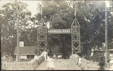 Postcard Real Photo Entrance to Bushkill Park Easton Pennsylvania 1907 picture