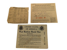 Vintage War Ration Book 3 Stamps Application Consumer Ration Calendar 1942 picture