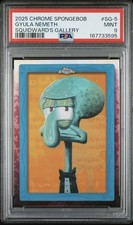 2025 TOPPS CHROME SPONGEBOB SQUIDWARD’S GALLERY SG-5 PSA 9 picture