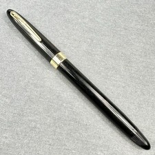 Restored 1950's Sheaffer Saratoga Snorkel Fountain Pen, F3 Two-Tone 14k Nib picture