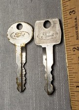 Lot Of 2 Vintage Antique Car Keys Ford Mustang Thunderbird Trucks H52 picture