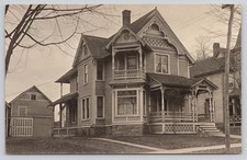 RPPC Ornate Victorian Eastlake House Sidney NY Area c1910 Real Photo picture