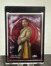 2026 Topps Chrome Star Wars Alpha Aurebesh Hamato Xiono AURE-16 Red 1/5 picture