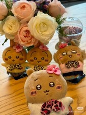 Brown Leopard 9090 Chiikawa Usagi Hachiware Momonga Plush Doll Mascot Pendant picture
