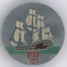LA BAYONNAISE Marine Nationale torpedo boat Augis Lyon painted badge picture