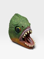 VTG Illusive Concepts Piranha Fish Mask Creepy Monster Horror Adult Costume 1998 picture