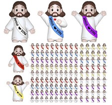 300 Pcs Little Jesus Figures – Mini Rubber Jesus Toys Jesus Love You Gifts picture