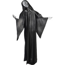 Haunted Hill Farm 5.3 Ft. Talking Reaper, Indoor/Outdoor Halloween Decoration picture
