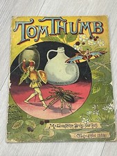TOM THUMB BOOK McLoughlin Bros: New York – Copyrighted 1888 VERY RARE picture
