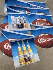 🌟New 22’ Corona Football Vinyl Beer Party Double Sided String Banner Sign picture