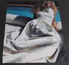 2000 Print Ad Blonde Long Dress Pool Side Rena Lange Razook's Fashion Pinup art picture