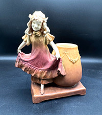 Antique Art Nouveau Figural Planter, circa 1899-1905, signed picture