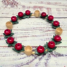 Vintage Saint Lucy St. Lucia Crown Candle Holder Wreath Denmark Christmas Decor picture