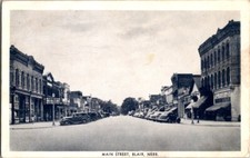 Vintage Postcard Main Street Blair NE Nebraska 1941                        F-153 picture