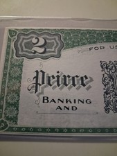SLING'S🪙RARE $2 Peirce School Banking & Business Dept Currency Philadelphia PA  picture