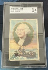 Royal 1911 Pan Handle Scrap T68 Heroes of History George Washington SGC 1 picture