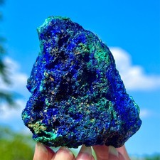 197G BEST NATURAL Azurite/Malachite Crystal Quartz Minerals Specimens picture