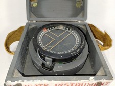 WW2 RAF Fighter Pilot Navigation Type P8m Compass, Original Wooden Transit Box. picture