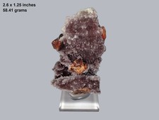 Sphalerite, Quartz--Shuikoushan ore field, China,  (Hot glued to base) picture