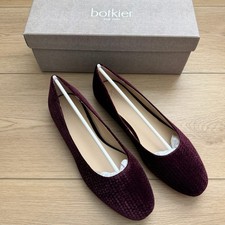Botkier New York Camilla Wine Velvet Ballet Flats Womens Size 10 Burgundy picture